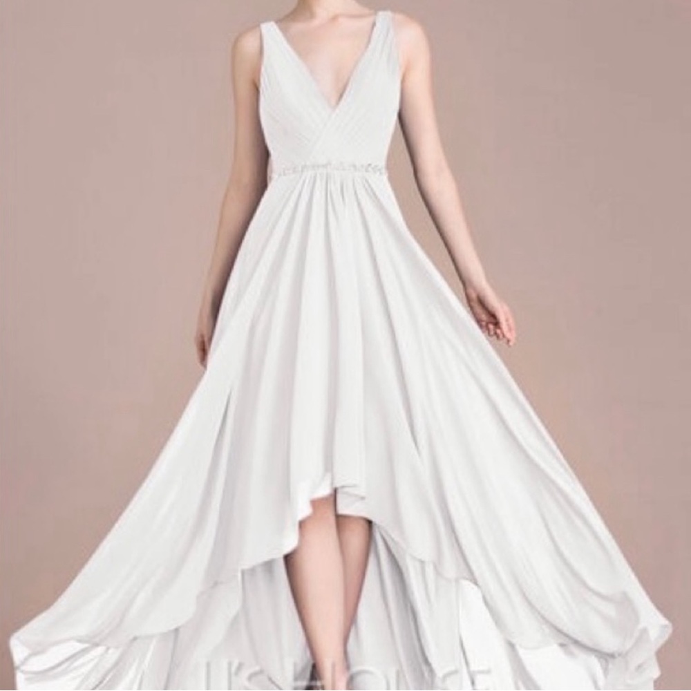 JJ House hi lo wedding dress.